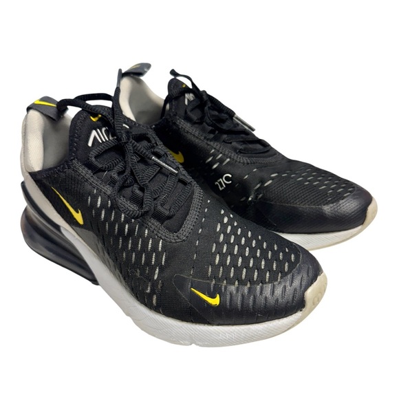Nike Other - Nike Black and Yellow Air Max 270 Sneakers Size 4.5Y